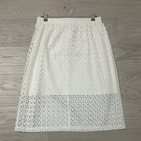 RW&CO. White Crochet Midi Skirt - Picture 1 of 5